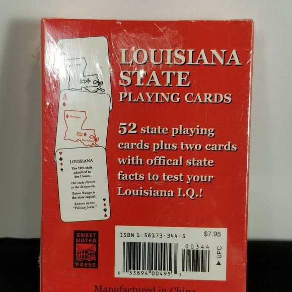 NEW Sealed Greetings from Louisiana Playing Cards Set - w/Official State Facts - Picture 4 of 5